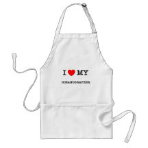 I Love My OCEANOGRAPHER Apron