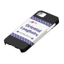 I Love My Oriental Longhairs (Multiple Cats) iPhone 5 Cases
