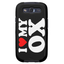 I LOVE MY OX SAMSUNG GALAXY SIII CASE