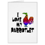 I Love My Parrotlet Greeting Cards