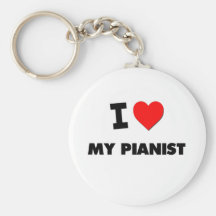 I love My Pianist Key Chains