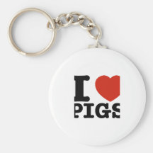 I love my pig key chain