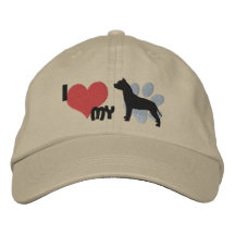I Love my Pit Bull Baseball Cap