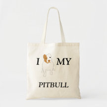 I LOVE MY PITBULL BAG