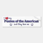 I Love My Ponies of the Americas (Multiple Ponies) Bumper Sticker