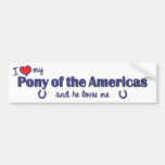I Love My Pony of the Americas (Male Pony) Bumper Sticker