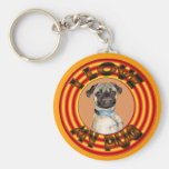 I Love my Pug Keychain.