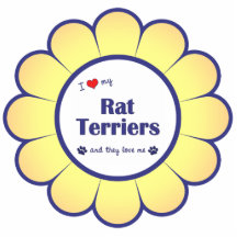 I Love My Rat Terriers (Multiple Dogs) Photo Sculptures