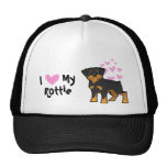I Love My Rottweiler Trucker Hat