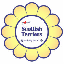 I Love My Scottish Terriers (Multiple Dogs) Photo Cutouts