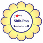 I Love My Shih-Poo (Female Dog) Cut Outs
