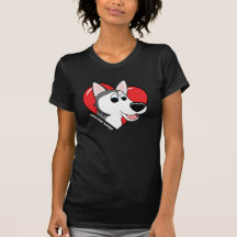 I Love my Siberian Husky Dark T Shirt