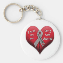 I love my son but Hate Diabetes Keychain