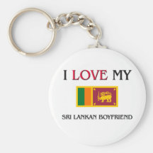 I Love My Sri Lankan Boyfriend Keychain