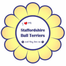 I Love My Staffordshire Bull Terriers (Multi Dogs) Photo Cutout