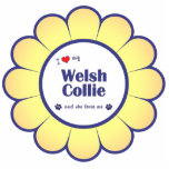 I Love My Welsh Collie (Female Dog) Photo Cut Out