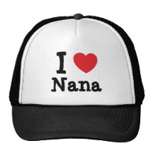 I love Nana heart T-Shirt Mesh Hat