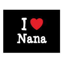 I love Nana heart T-Shirt Postcard