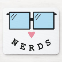 I LOVE NERDS MOUSEPAD