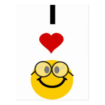 I love nerds post card