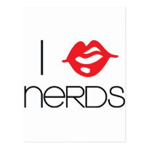 i LOVE NERDS Post Cards