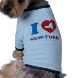 I Love New-York Dog Tee Shirt