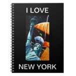 I Love New York Statue of Liberty Pop Art Notebook