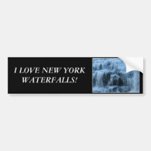 I love New York waterfalls, New York! Bumper Sticker