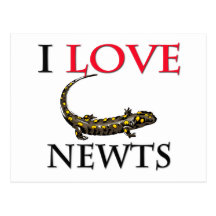 I Love Newts Postcards