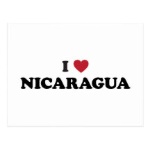 I Love Nicaragua Postcards