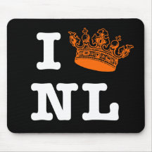I love NL I crown NL Mousepad