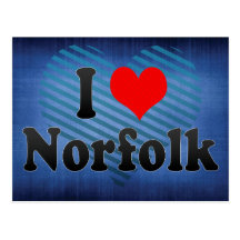 I Love Norfolk, United States Post Cards