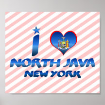 I love North Java, New York Print