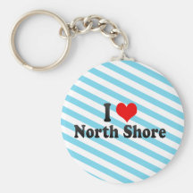 I Love North Shore, New Zealand Keychains