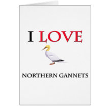 I Love Northern Gannets Card