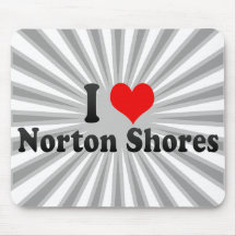 I Love Norton Shores, United States Mousemat