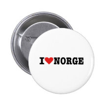 I love Norway Pinback Button