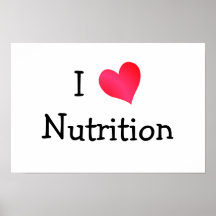 I Love Nutrition Posters