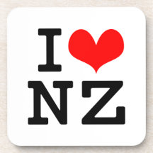 I Love NZ Beverage Coaster