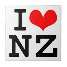 I Love NZ Ceramic Tiles