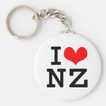 I Love NZ Keychain