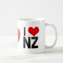 I Love NZ Mugs