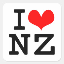 I Love NZ Sticker