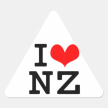 I Love NZ Stickers