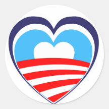 I love Obama - Elect Obama Now Round Sticker