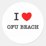 I Love Ofu Beach Samoa Sticker