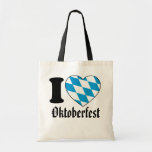 I Love Oktoberfest, Munich, Bavaria, Germany Tragetaschen