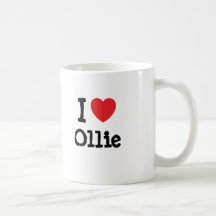 I love Ollie heart T-Shirt Coffee Mugs