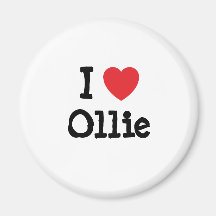 I love Ollie heart T-Shirt Magnet