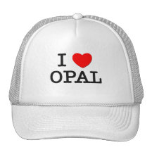 I Love Opal Mesh Hat